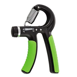 10-40kg Adjustable R-shaped Grip Finger Hand Training Gym(Black Green (Plastic Bag))