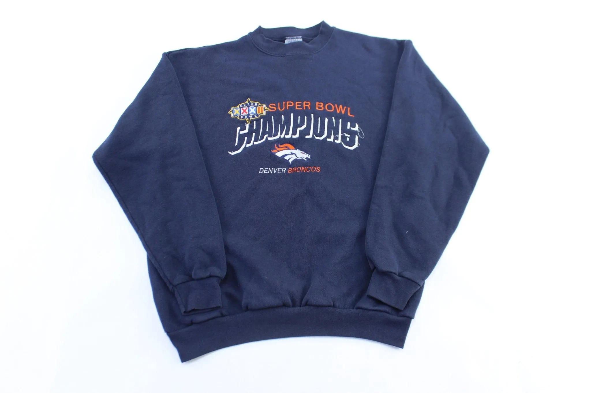 1999 Denver Broncos Embroidered SuperBowl Champions Sweatshirt