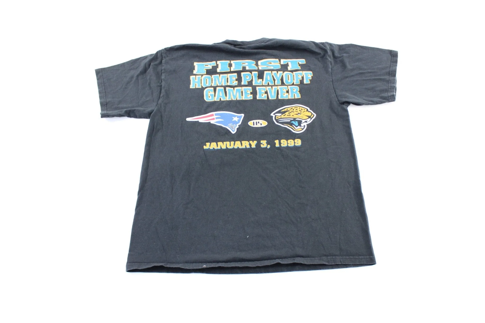 1999 Jacksonville Jaguars vs New England Patriots Playoff T-Shirt