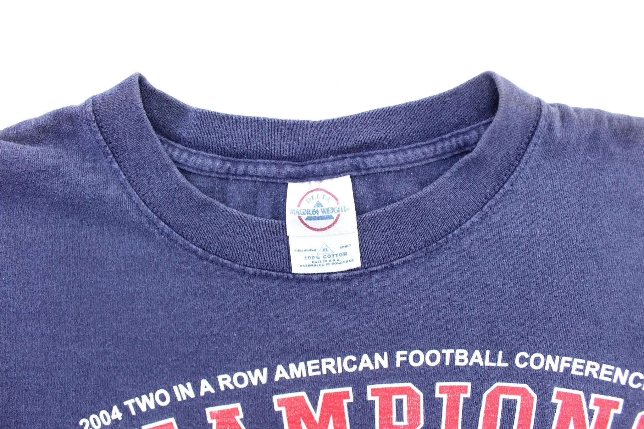 2004 New England Patriots Back To Back AFC Champions T-Shirt