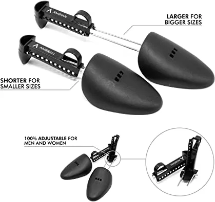 5 Pairs Adjustable Shoe Tree | Shoe Shaper and Shoe Stretcher | UNISEX