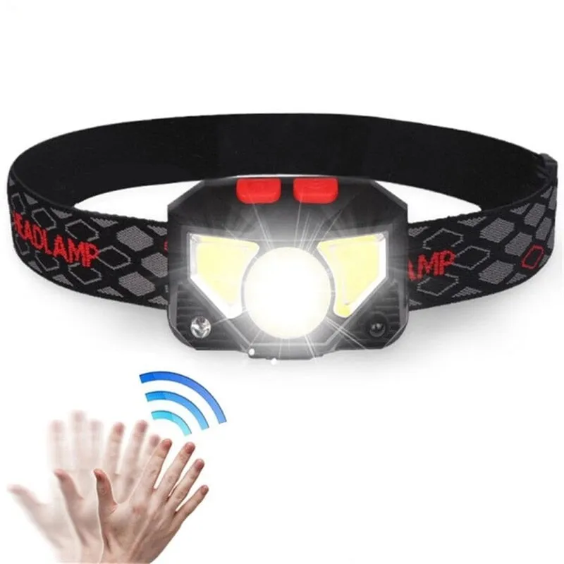 8 Modes Handfress Motion Sensor Powerful LED Headlight