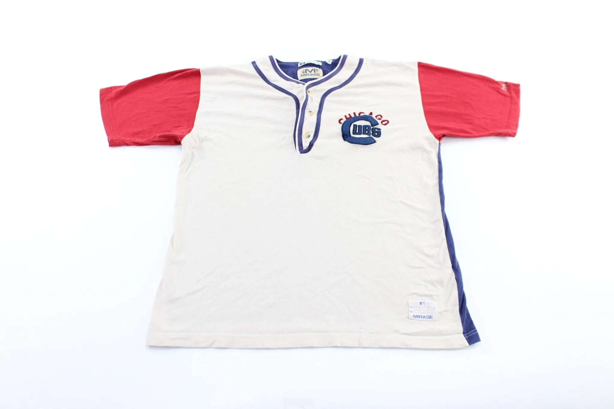 90's Chicago Cubs Embroidered Jersey T-Shirt