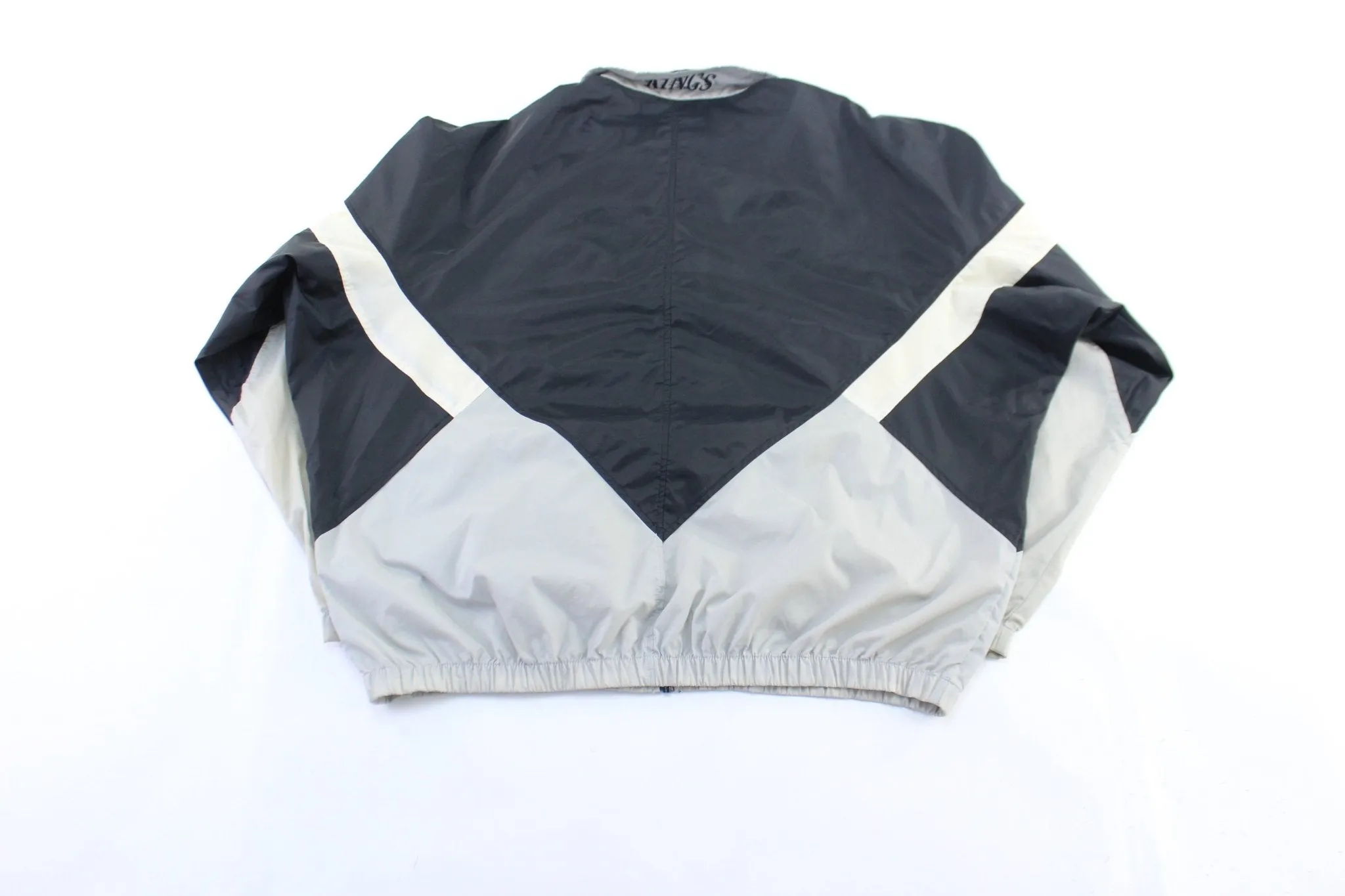 90's Los Angeles Kings Embroidered Black & Grey Zip Up Jacket