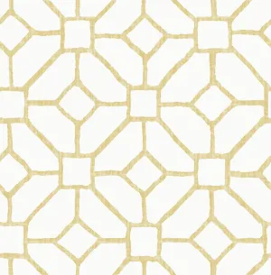 Addis Gold Trellis Wallpaper