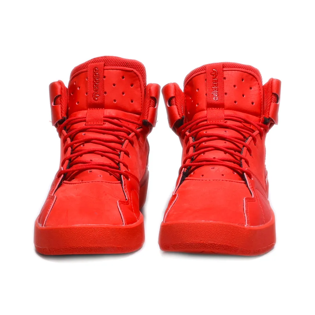 Adidas Crestwood Mid J High-Top Sneakers Leather Red Colour For Women