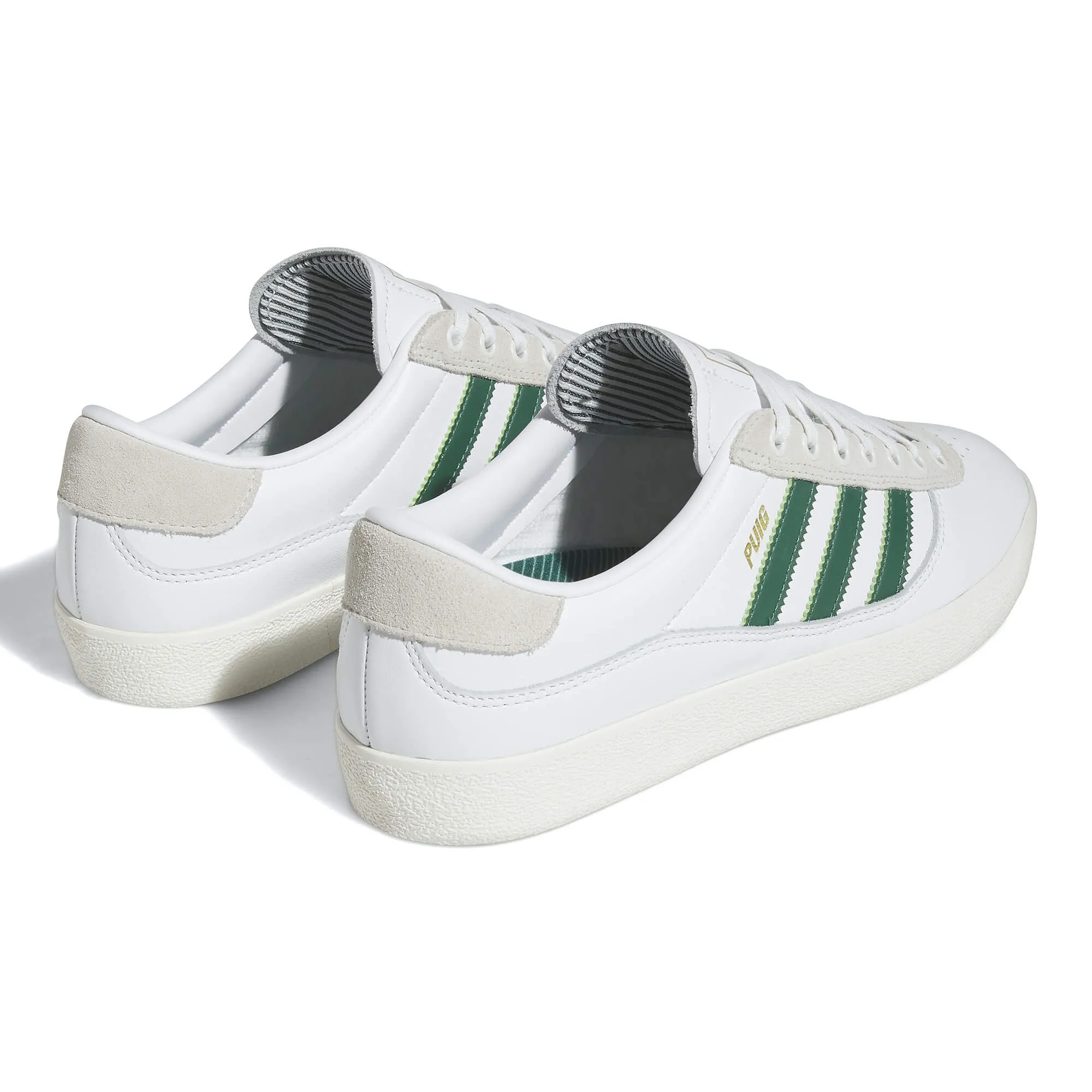 Adidas Skateboarding Puig Shoes | White / Green / White