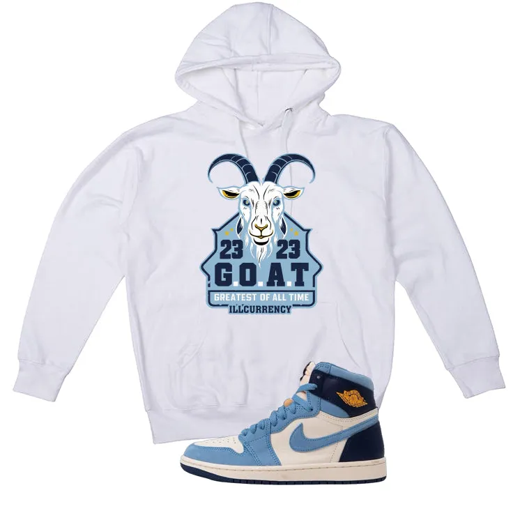 Air Jordan 1 High OG WMNS First in Flight White T-Shirt (GOAT 23)| illcurrency