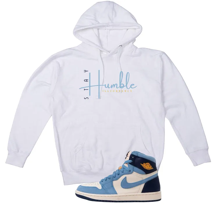 Air Jordan 1 High OG WMNS First in Flight White T-Shirt (Stay Humble)| illcurrency