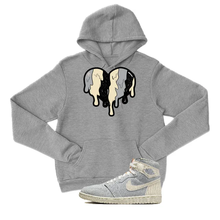 Air Jordan 1 Retro High OG Craft "Ivory" | illcurrency Grey T-Shirt (Heart)