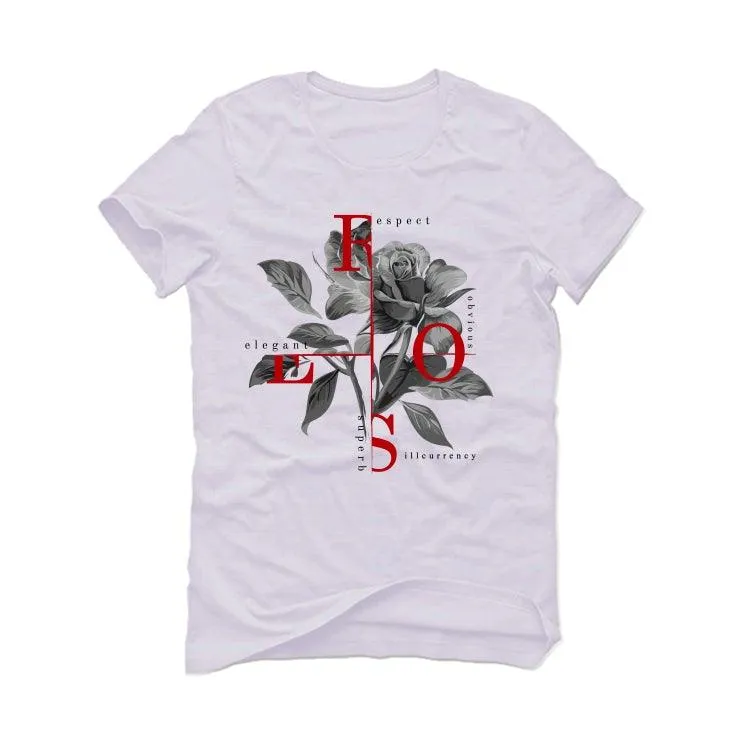 Air Jordan 12 “Twist” 2021 White T-Shirt (Roses)