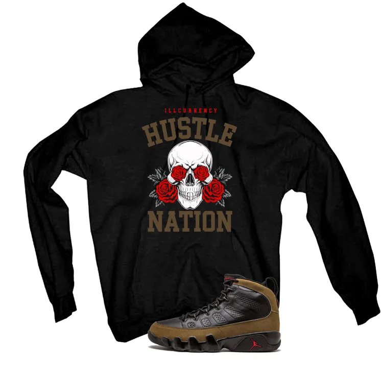 Air Jordan 9 Olive Black T-Shirt (Hustle Nation)| illcurrency