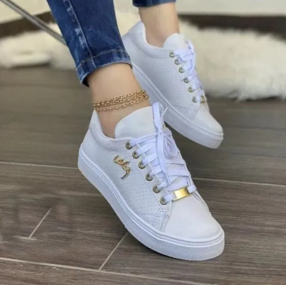 Amozae 2022 New Design Women Sneakers Fashion Breathable Non-Slip Shoes Women Thick Bottom Sneakers Women Leisure Footwear Plus Size