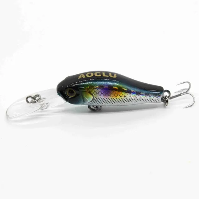 AOCLU wobblers Jerkbait 7 Colors 35cm 2.4g Hard Bait Minnow Crank Fishing lures Bass Fresh Salt water 14# VMC hooks