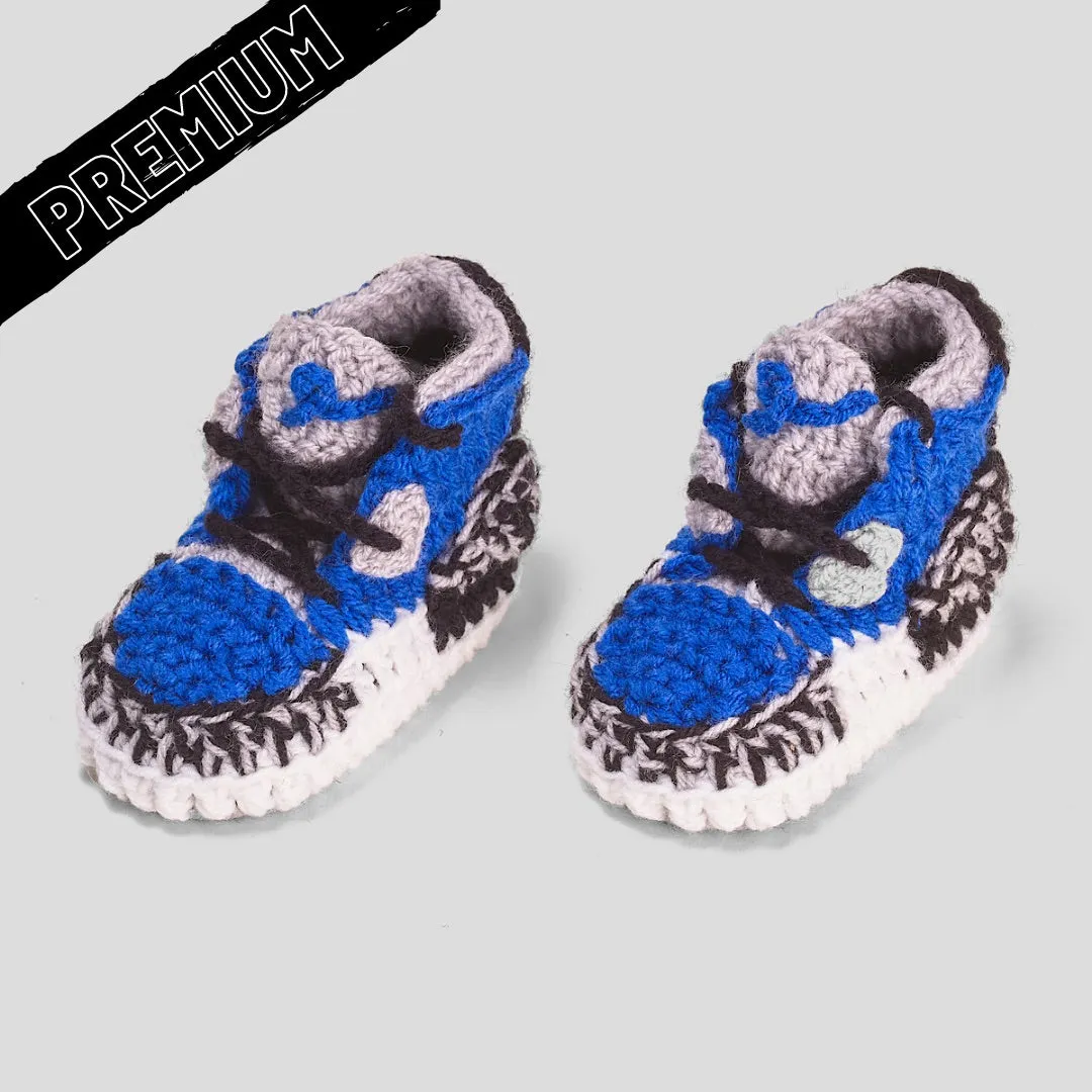 Baby Crochet IB-3 V-Royal (Soft felt non-slip bottom & Shoe Box)