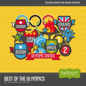 Best of the Olympics Digital Scrapbook Kit