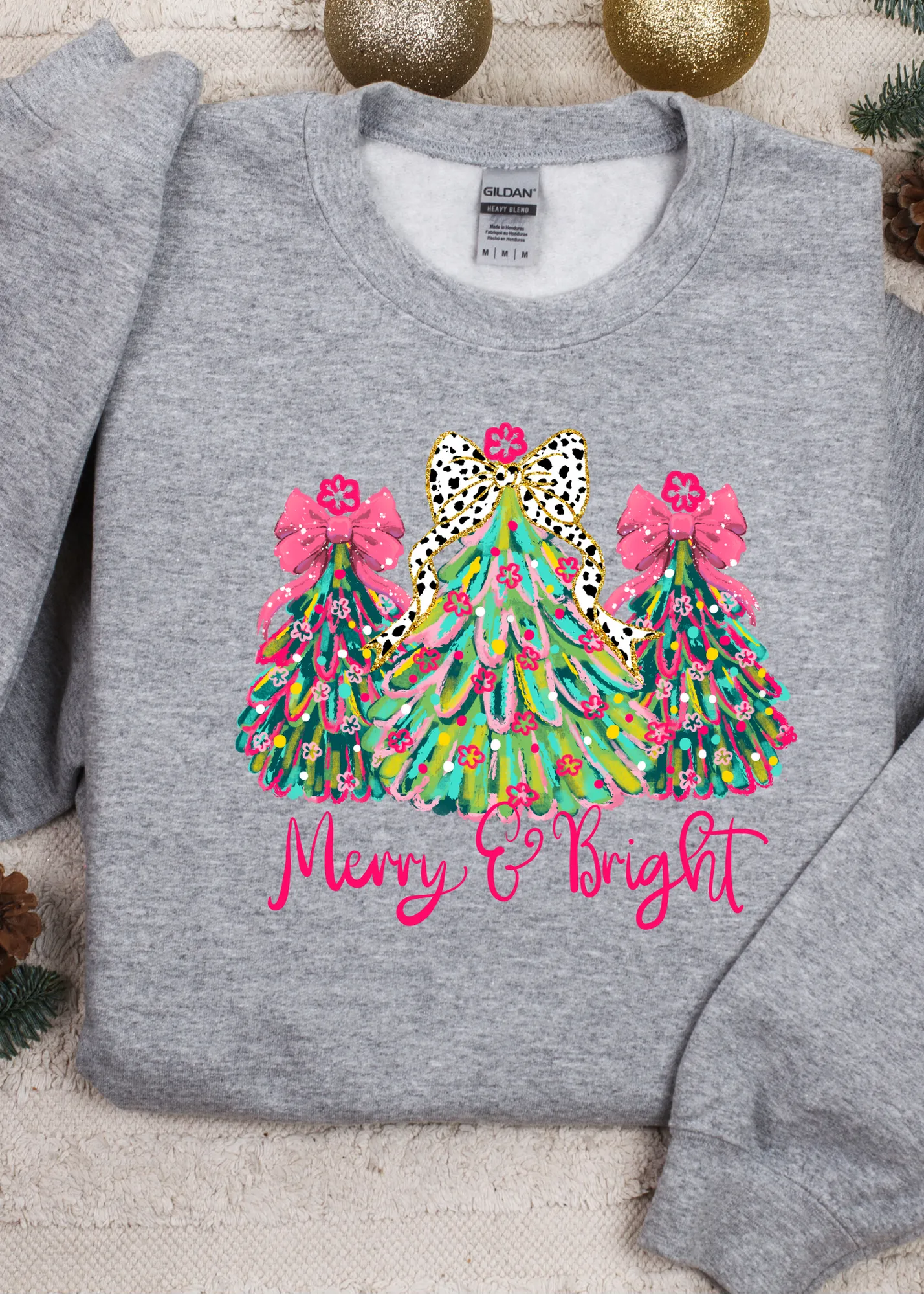 Bright Tree Graphic Pullover