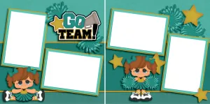 Cheer - Go Team - Digital Scrapbook Pages - INSTANT DOWNLOAD