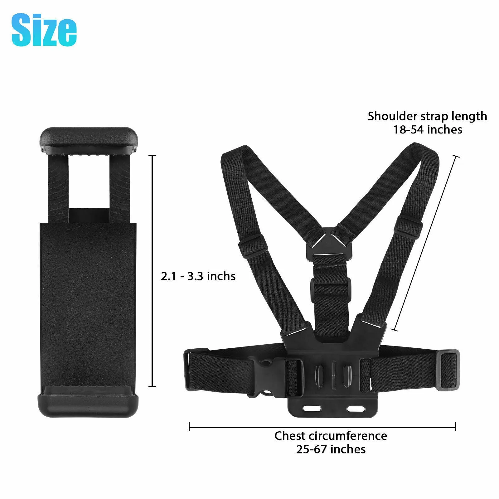 Chest Harness Body Strap Mount – Adventure-Ready POV Filming for Families