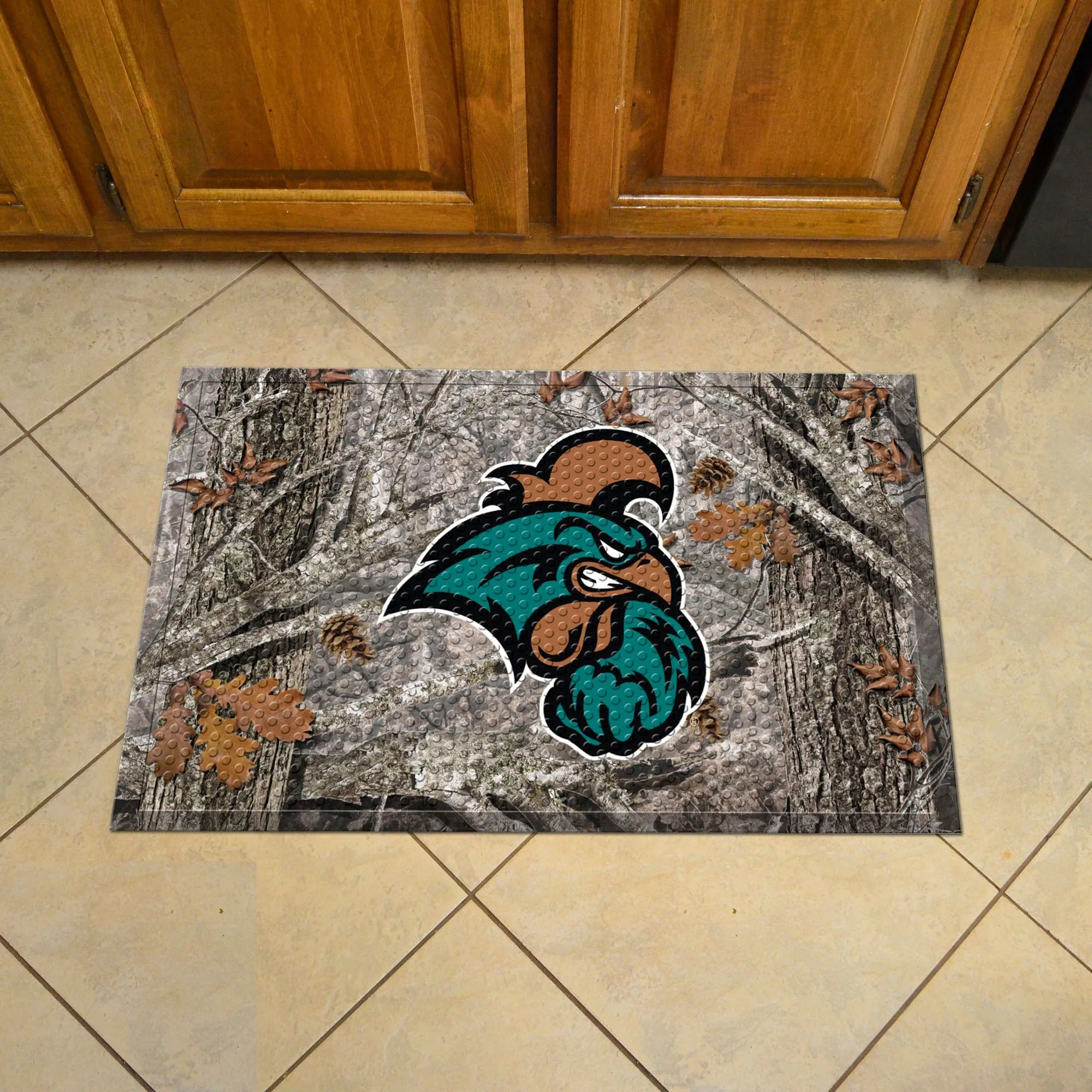 Coastal Carolina Chanticleers Rubber Scraper Door Mat Camo