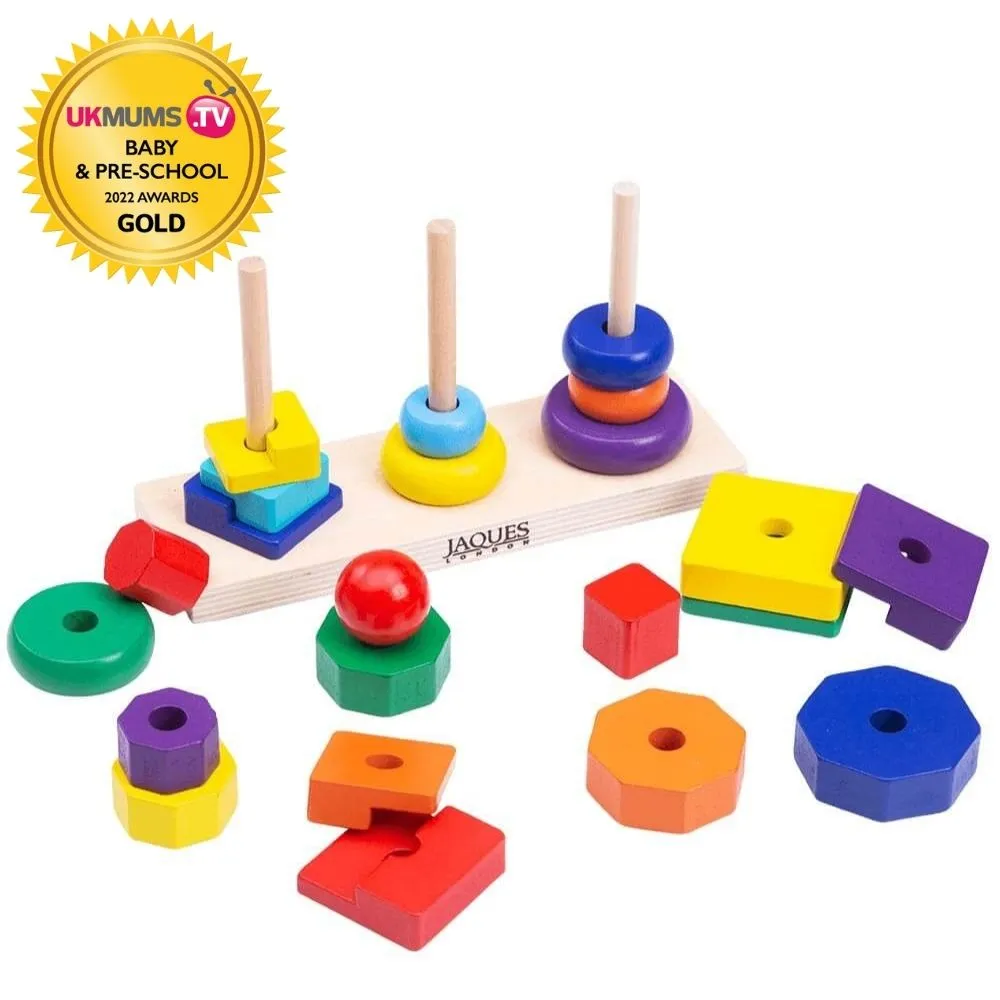 Colour Stacker - Wooden Stacking Toy