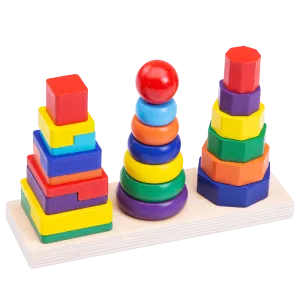 Colour Stacker - Wooden Stacking Toy