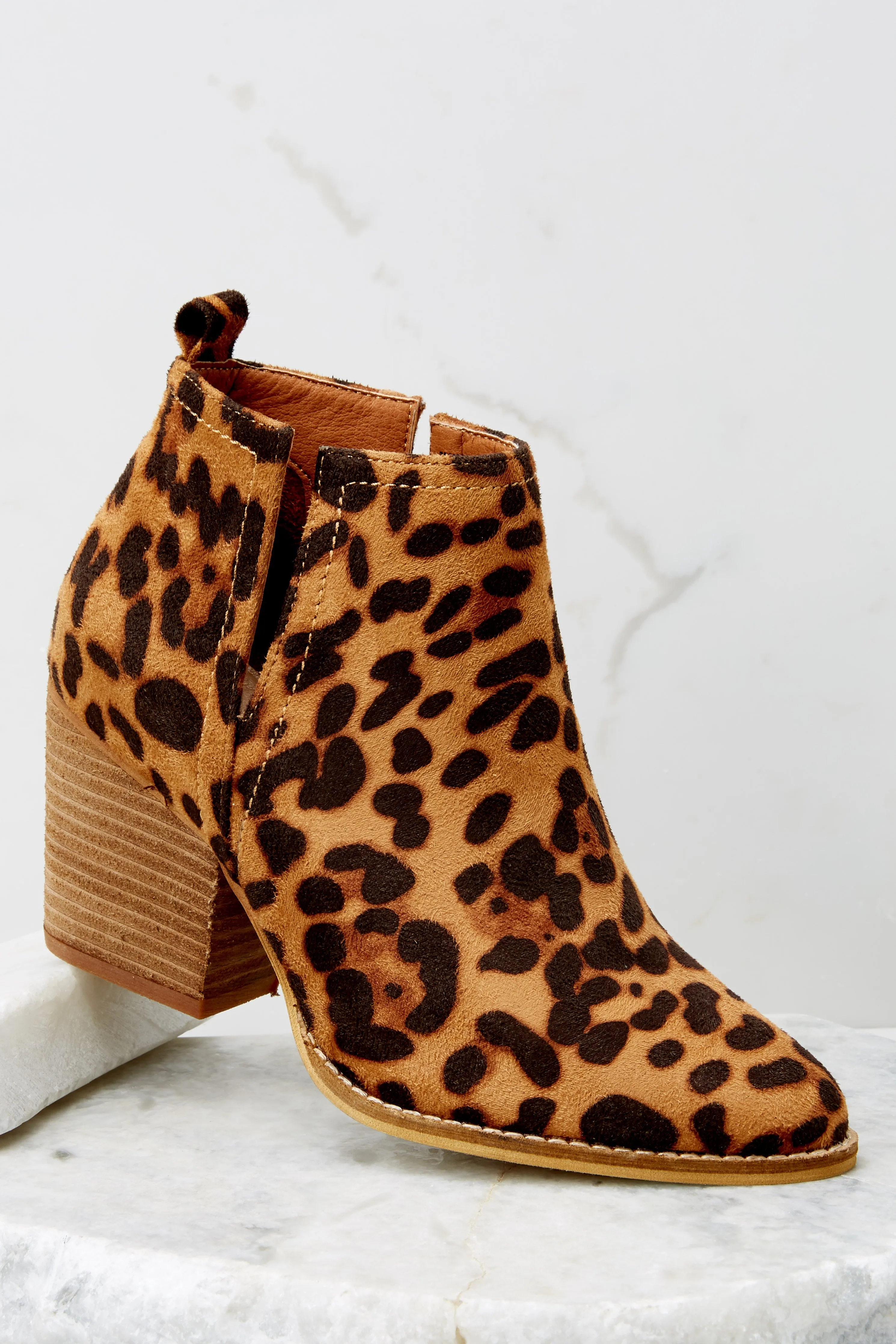 Cozy Confidence Leopard Print Ankle Booties