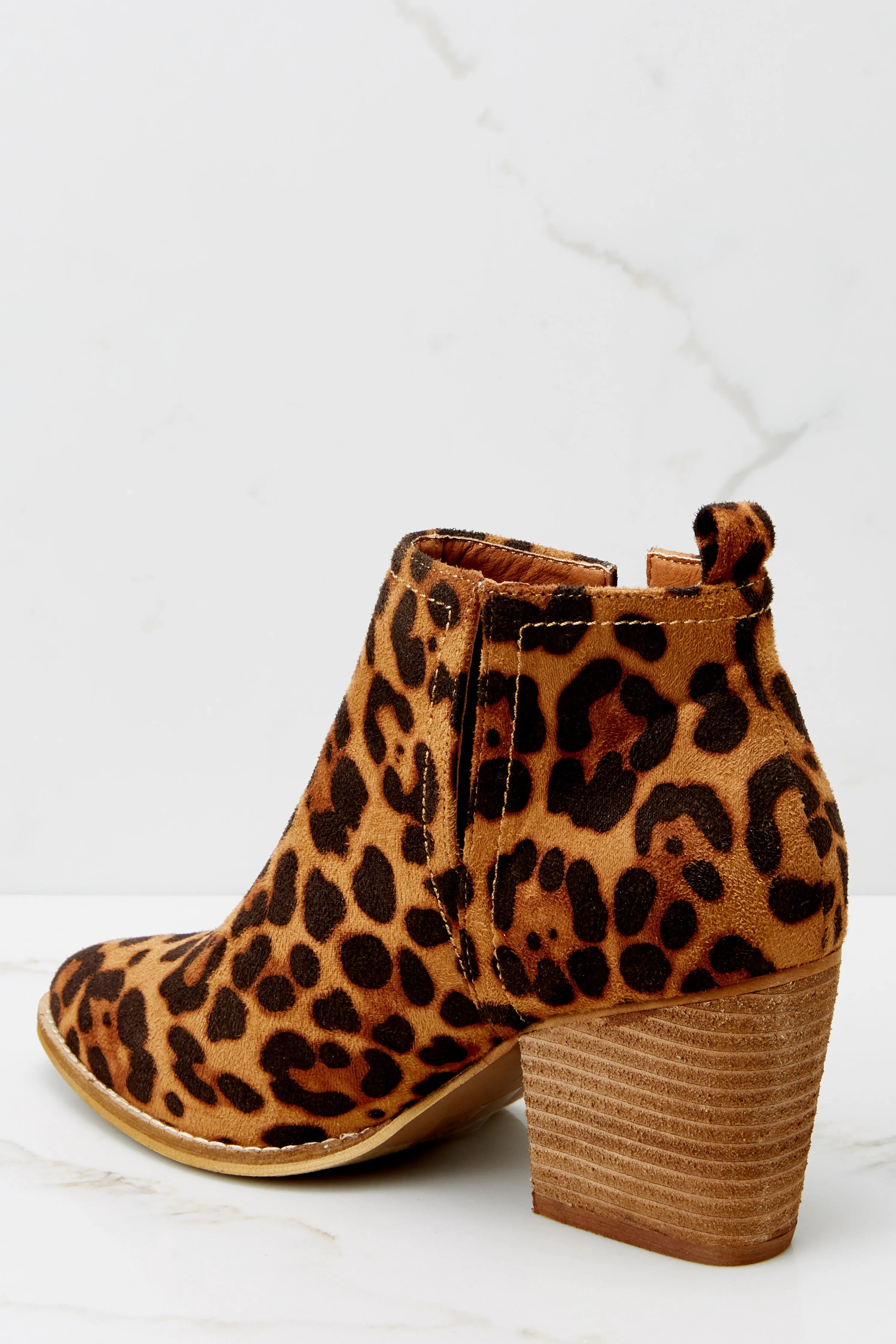 Cozy Confidence Leopard Print Ankle Booties