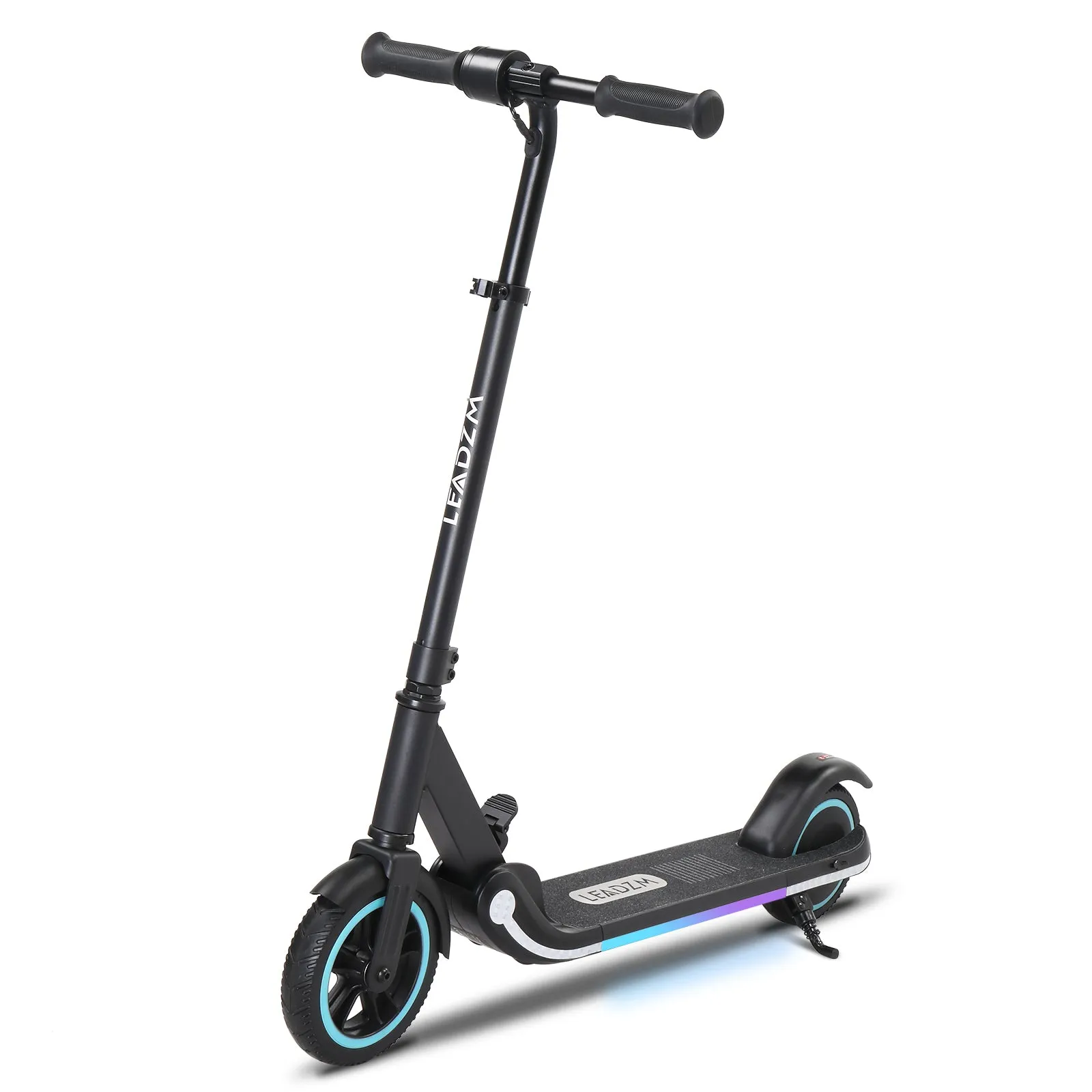 Electric Scooter for Kids Aged 6-14, Hub Motor Max Speed 9.3 mph Kids Scooter with 3 Flashing LEDS