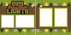 Friday Night Lights - Digital Scrapbook Pages - INSTANT DOWNLOAD