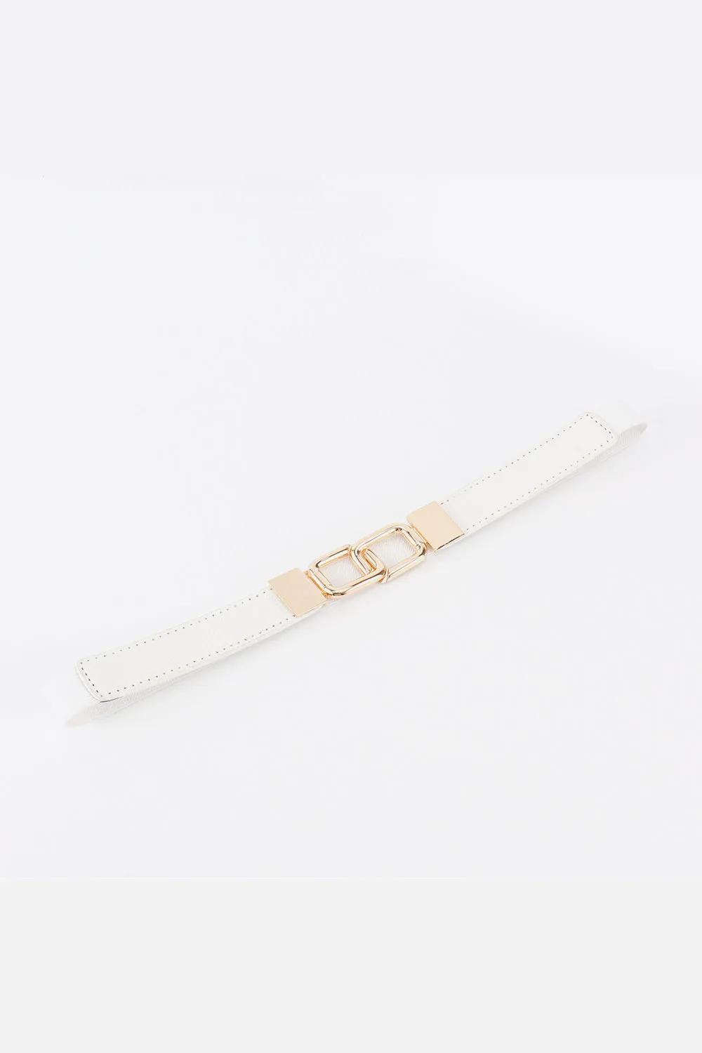 Geometric Double Buckle Elastic Belt