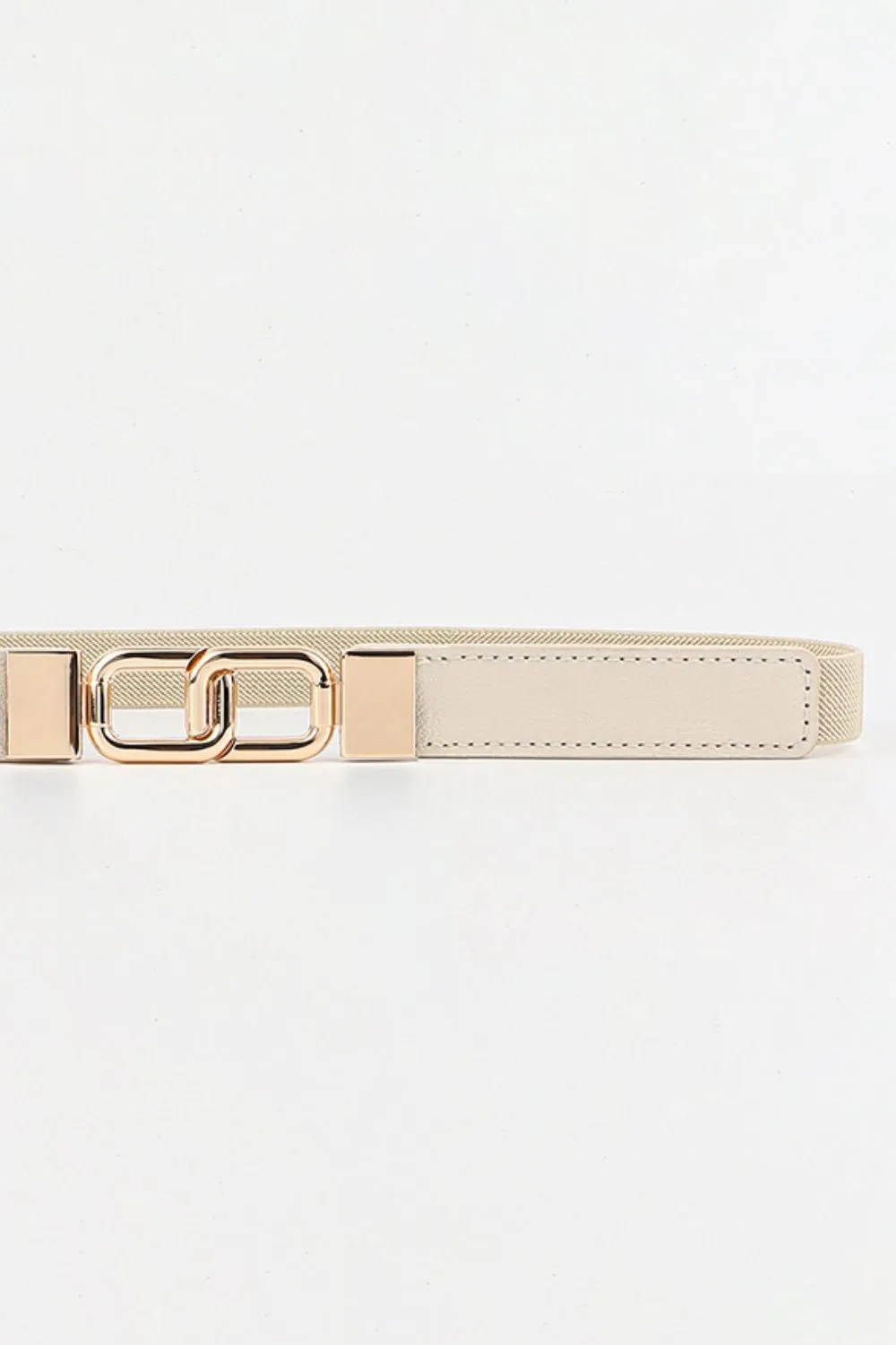 Geometric Double Buckle Elastic Belt