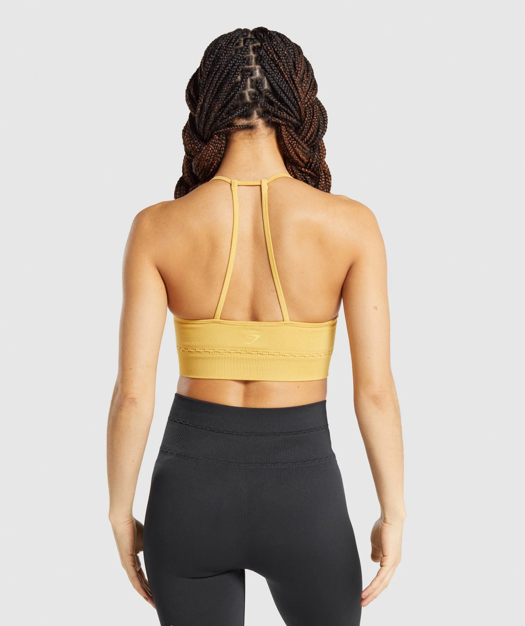 Gymshark Studio Seamless Sports Bra - Yellow