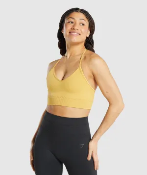 Gymshark Studio Seamless Sports Bra - Yellow