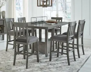 Hallanden Counter Height Dining Table and 6 Barstools