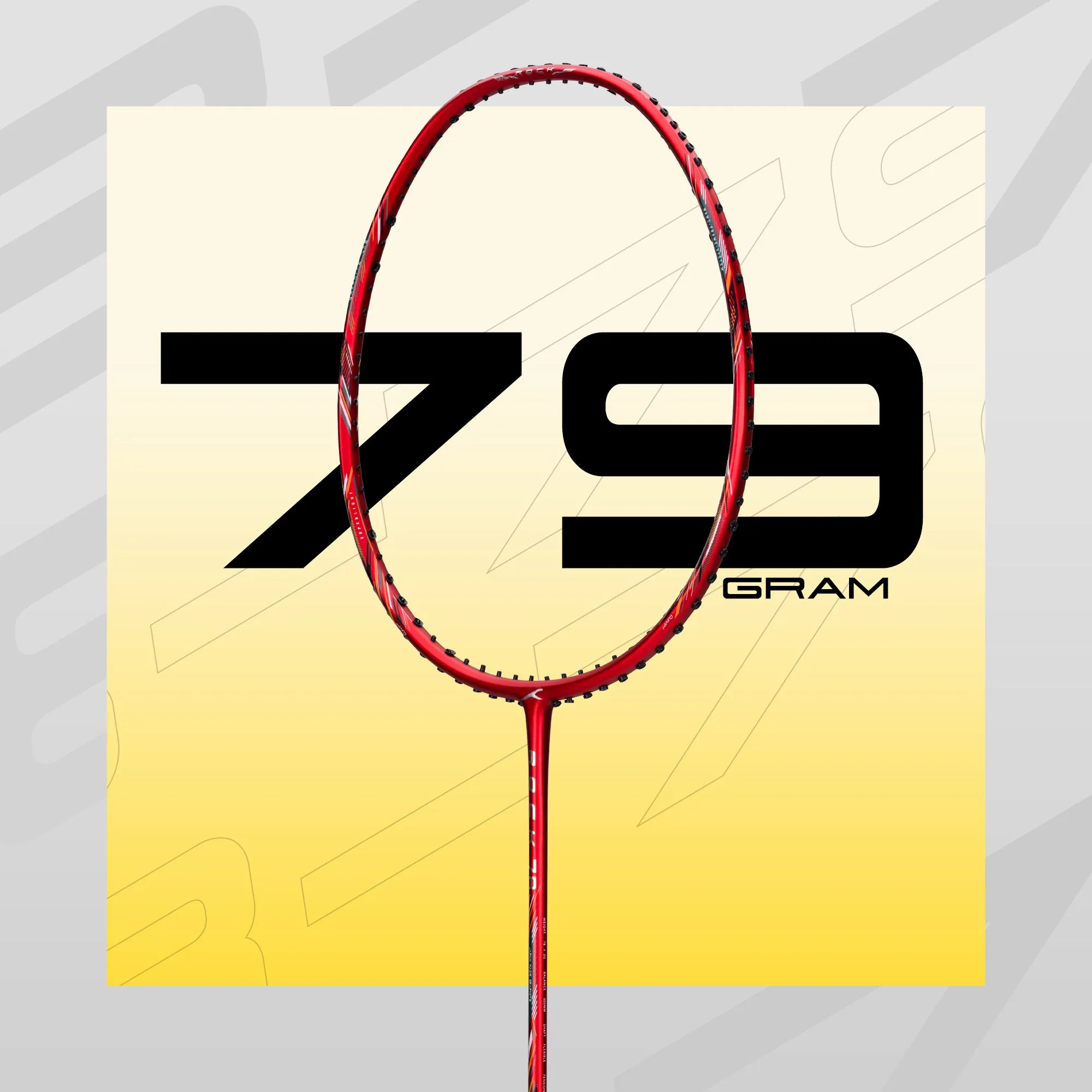 Hundred ROCK 78 Unstrung Badminton Racquet (Red)