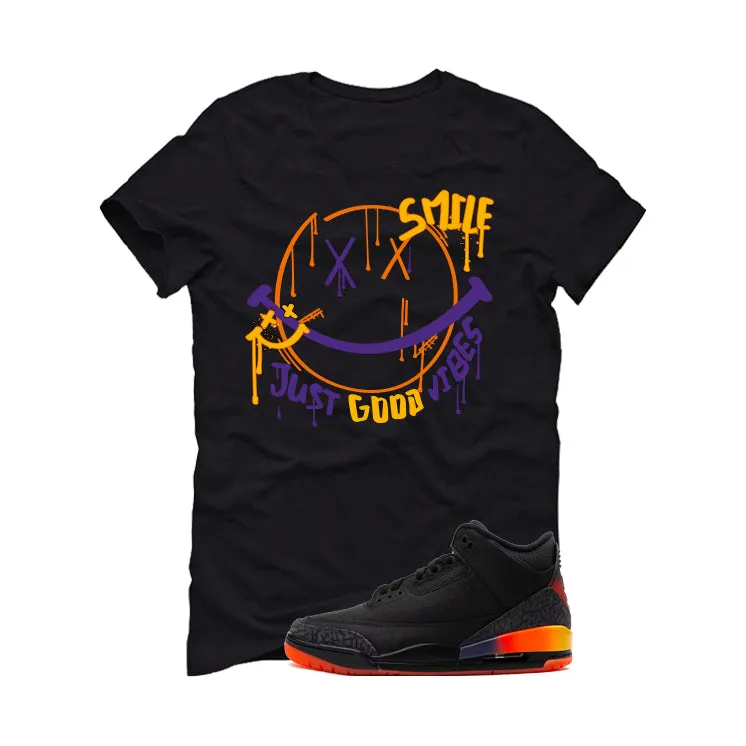 J Balvin x Air Jordan 3 Rio Black T-Shirt (Smile)