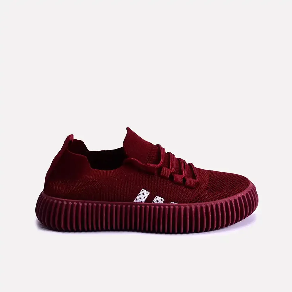 Jane Maroon Women Sneakers 0440661