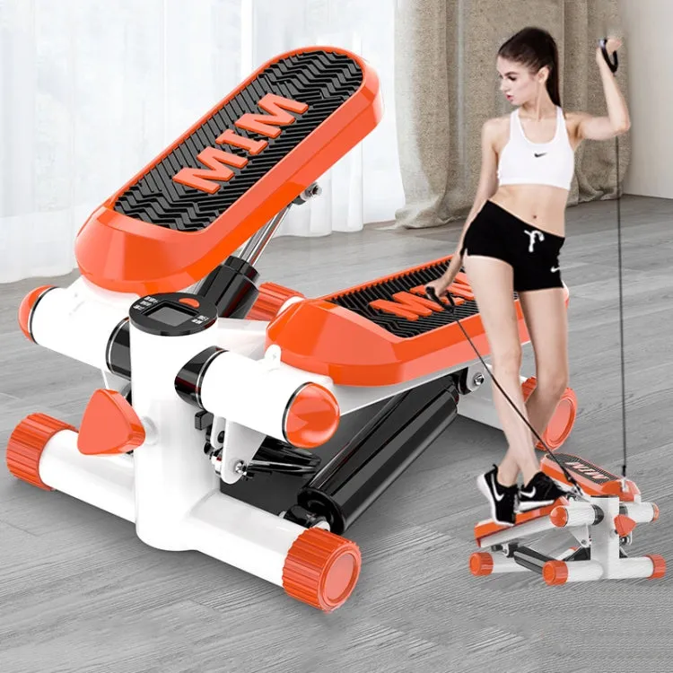 JDHTBJ Double Hydraulic Load Bearing Indoor Small Stepper, Color: Orange