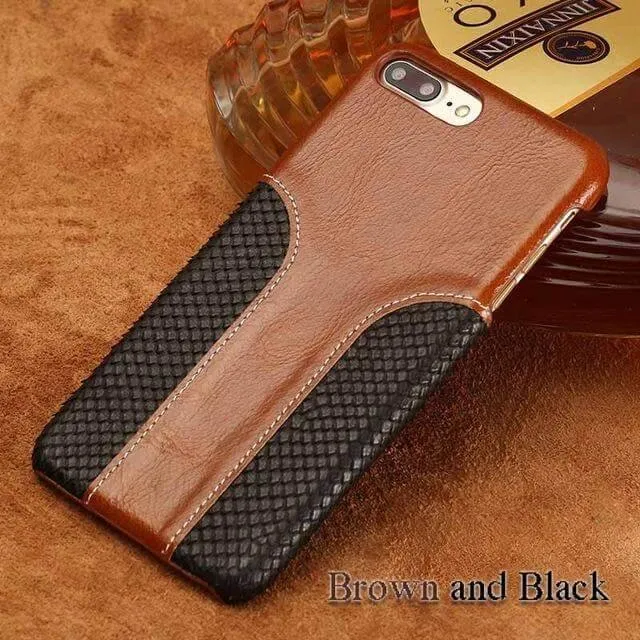 Luxury Snake Skin Leather Iphone Case