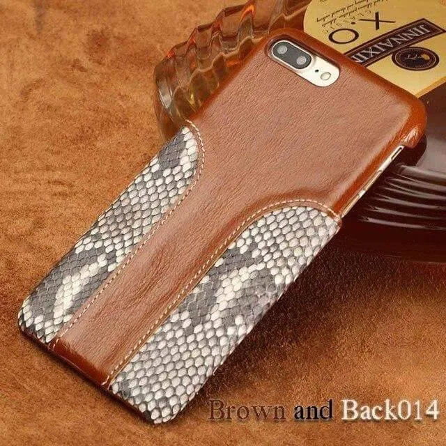 Luxury Snake Skin Leather Iphone Case