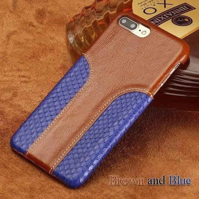 Luxury Snake Skin Leather Iphone Case