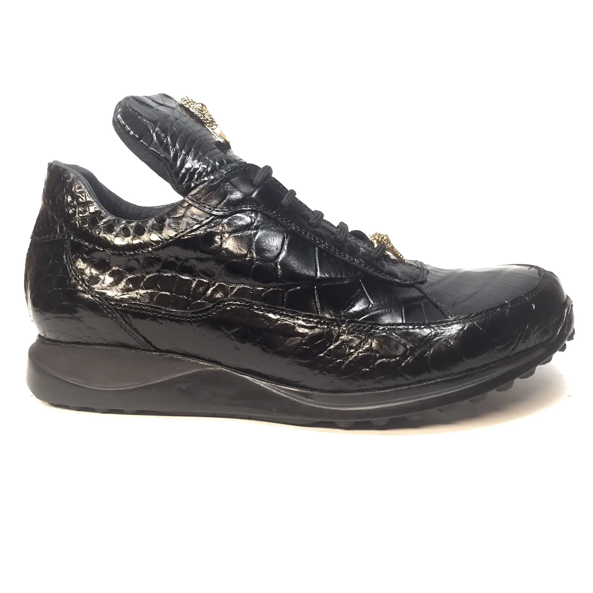 Mauri - 8814/3 All Over Alligator Lace Up Sneakers