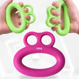 MAXSOINS MXO-DOUBLE-001 Frog Shape Finger Grip Training Device Finger Grip Ring, Specification: 50LB (Plane Purple)