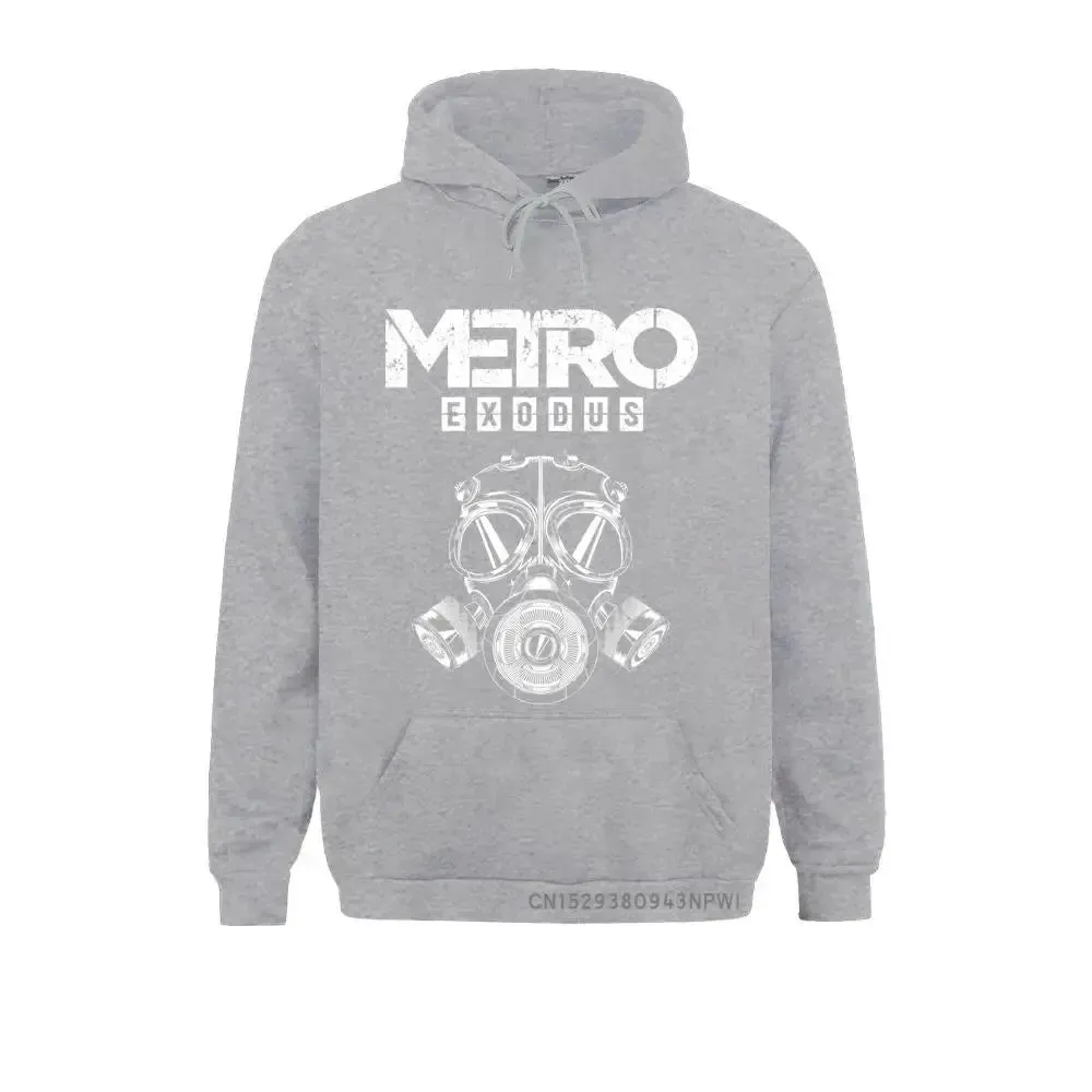 Men Sweatshirt Metro Exodus Hoodies Gas Mask Toxic Games Gaming Artyom Haunter Long Sleeves Coats Hooded Clothing