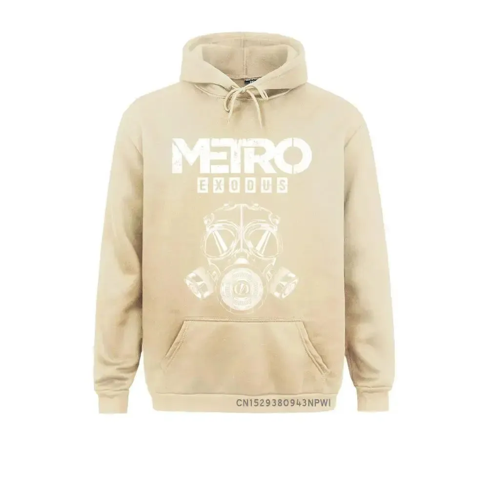 Men Sweatshirt Metro Exodus Hoodies Gas Mask Toxic Games Gaming Artyom Haunter Long Sleeves Coats Hooded Clothing