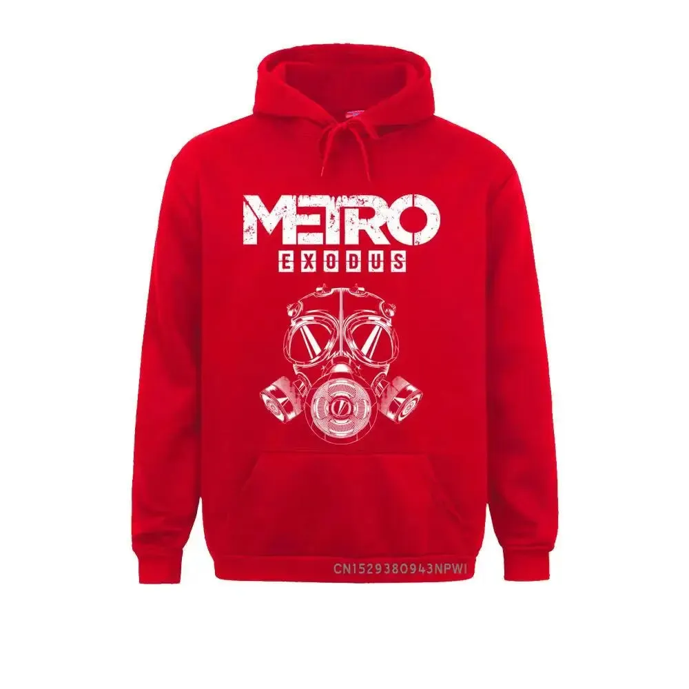 Men Sweatshirt Metro Exodus Hoodies Gas Mask Toxic Games Gaming Artyom Haunter Long Sleeves Coats Hooded Clothing