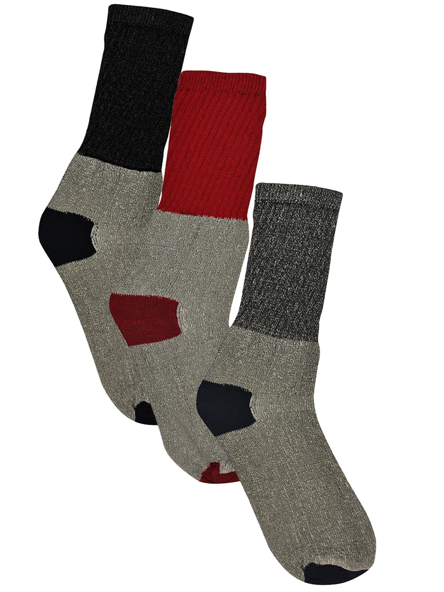 Mens 3-Pack Thermal Crew Socks