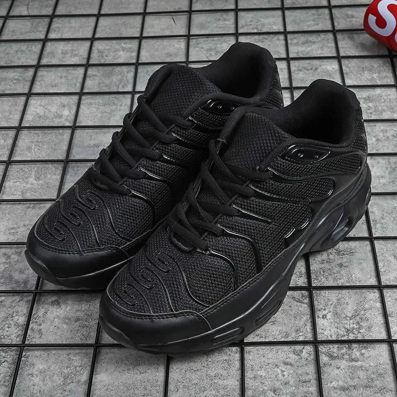 Men's shoes spring and autumn new all-palm air cushion running sneakers all-match trend men's platform casual shoes