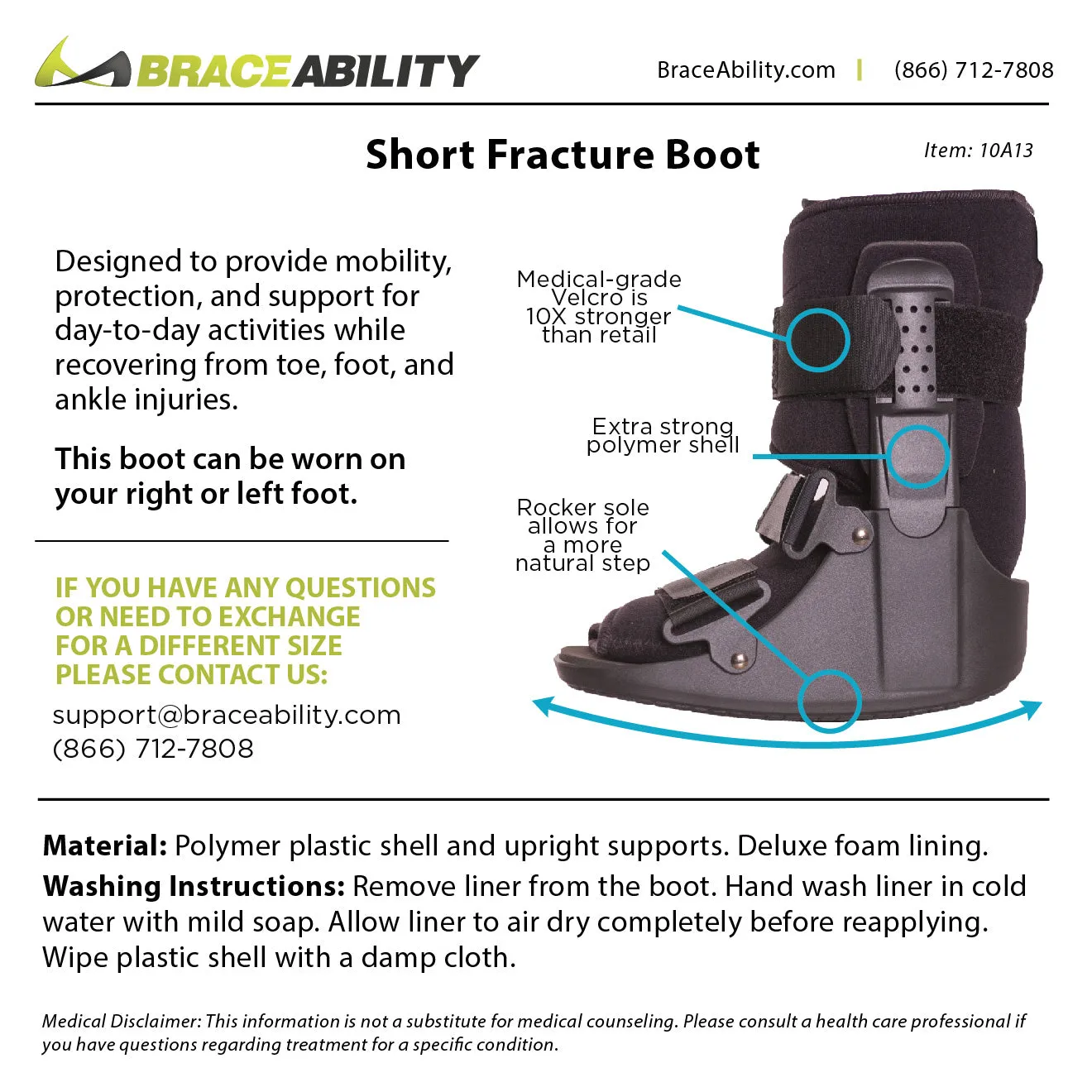 Metatarsal Stress Fracture Foot Brace Walking Boot